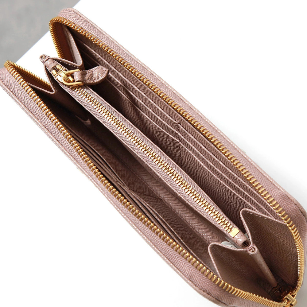 Prada Long Wallet QWA SAFFIANO METAL Leather Round Zipper - Picture 4 of 6